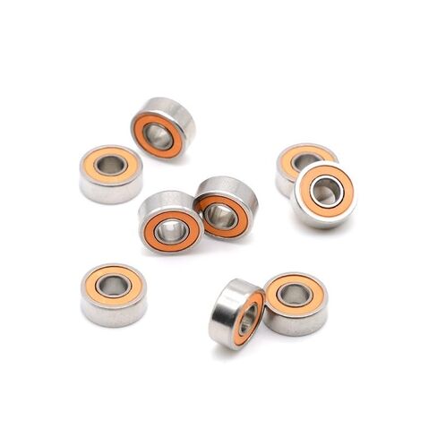 10PCS 4X10X4mm SMR104 2RS ABEC7 4X10X4 Stainless Steel Hybrid Ceramic Ball Bearing Without Grease Fast Turning in Kuwait