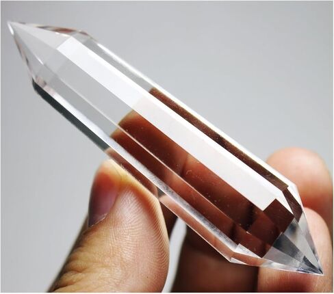 1pcs 120mm Clear Quartz Crystal Point Wand 12 Side in Kuwait