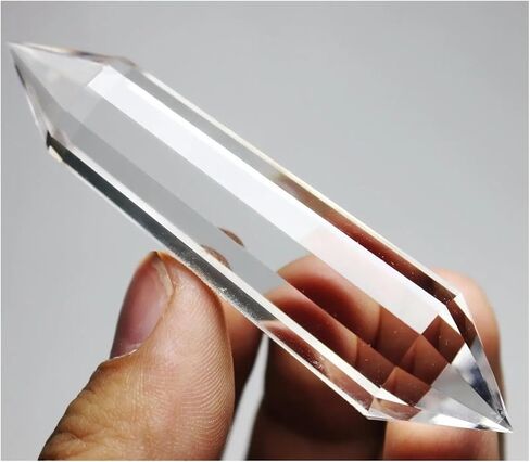 1pcs 120mm Clear Quartz Crystal Point Wand 12 Side in Kuwait
