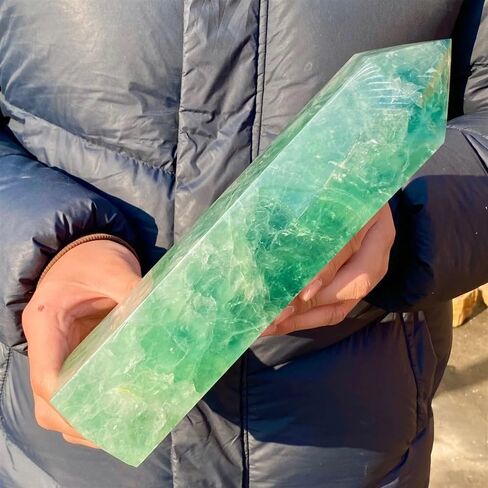 Beautiful Fluorite Crystal Column Magic Wand Obelisk Point (Size : 700-800g) in Saudi Arabia