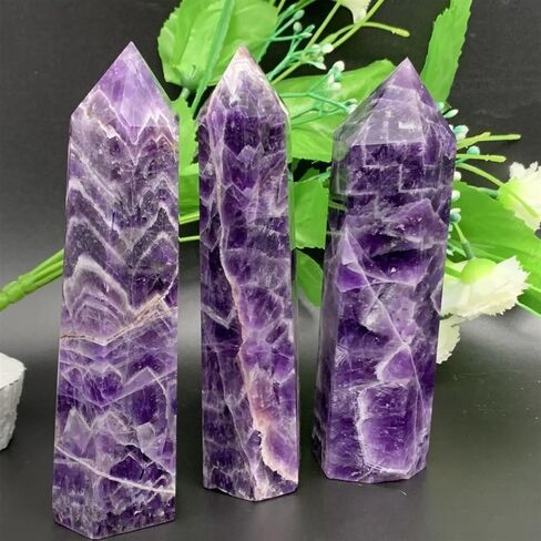 Stone Dream Amethyst Obelisk Quartz Crystal Column(5pcs) in Kuwait