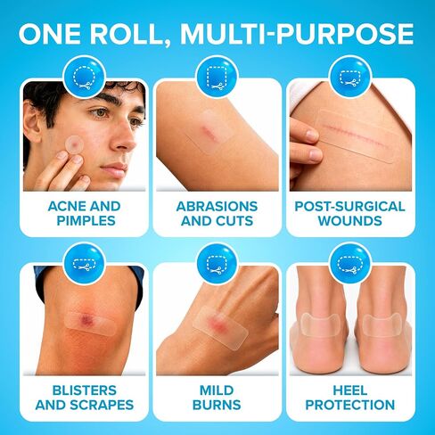 Hydrocolloid Roll | 2" x16ft | Pimple Patch Roll for Acne in Kuwait