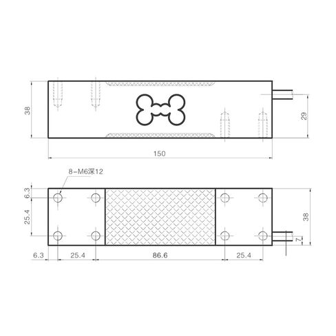 PX10B-S Stainless Steel Weighing Sensor Platform Scale Ingredients 1Pcs(PX10B-S-200KG) in Kuwait