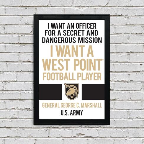 Limited Edition Army Black Knights I Want A West Point Football Player Poster Art Print - 13x19" (No Frame) in Kuwait