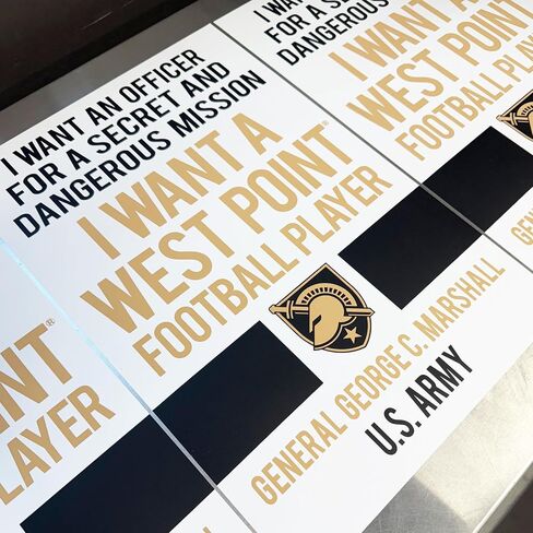 Limited Edition Army Black Knights I Want A West Point Football Player Poster Art Print - 13x19" (No Frame) in Kuwait