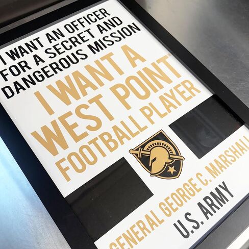 Limited Edition Army Black Knights I Want A West Point Football Player Poster Art Print - 13x19" (No Frame) in Kuwait
