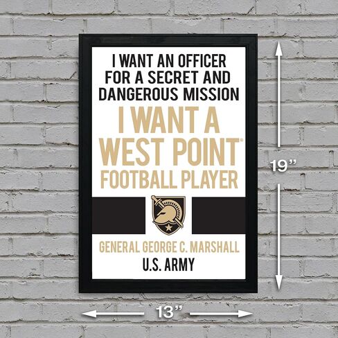 Limited Edition Army Black Knights I Want A West Point Football Player Poster Art Print - 13x19" (No Frame) in Kuwait