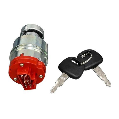 KHR3078 Ignition Switch with 2 Key Compatible with Excavator CX130 CX130B CX130C CX130D CX135SR CX145C CX350B CX350C CX460 in Kuwait