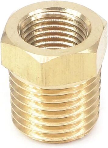 1/4 "NPT ذكر x 1/8" NPT أنثى تقليل جلبة النحاس عرافة وصلة أنابيب الهواء الغاز الوقود المياه وصلات المواسير in Kuwait