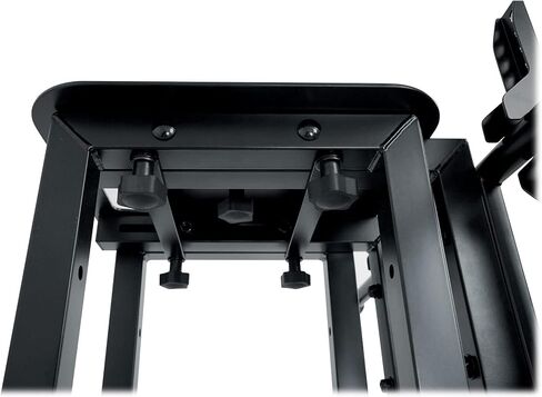 Rockville RTP33-TV Totem DJ Speaker Lighting Stands with Detachable TV Mount, Adjustable Height 39–69 in, Steel Construction, Includes Scrims and Travel Bags, 2-Piece in Kuwait