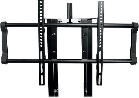 Rockville RTP33-TV Totem DJ Speaker Lighting Stands with Detachable TV Mount, Adjustable Height 39–69 in, Steel Construction, Includes Scrims and Travel Bags, 2-Piece in Kuwait
