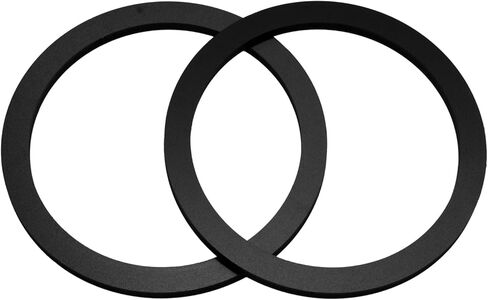 12" Subwoofer Speaker Spacer Depth Extender Extending Ring - 3/4" Thick - ID: 11 1/8" OD: 12 7/8" - 1 Pair - SSK12XKCD - Stackable - No Predrilled Mounting Holes in Kuwait