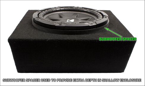 12" Subwoofer Speaker Spacer Depth Extender Extending Ring - 3/4" Thick - ID: 11 1/8" OD: 12 7/8" - 1 Pair - SSK12XKCD - Stackable - No Predrilled Mounting Holes in Kuwait