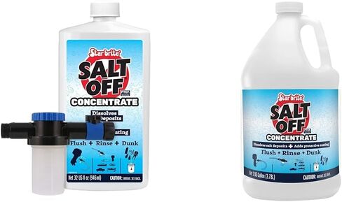 STAR BRITE Salt Off Concentrate Kit - Salt Remover Wash & Marine Engine Flush - 32 OZ.with Applicat Salt Off Concentrate - 1Gallon - Ultimate Salt Remover Wash & Marine Engine Flush for Bo in Kuwait