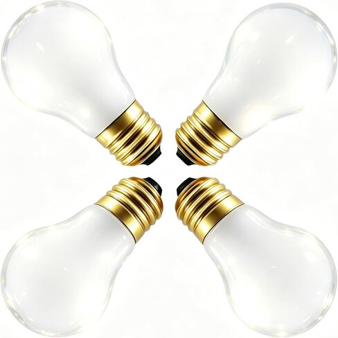 60 Watt Incandescent Light Bulbs, E26 A19 Stepless Dimming Light Bulbs 400lm, 3000K Soft Warm White, Vintage Frosted Light Bulb for Home (4 Pack) in Kuwait