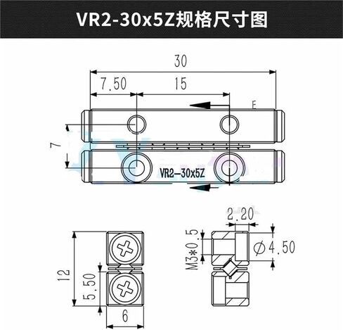 Cross Roller Guide VR2-30-5Z VR2-45-8Z VR2-60-11Z VR2-75-13Z VR2-90-16Z VR2-105-18Z VR2-120-21Z VR2 1Pcs(VR2-135-23Z) in Kuwait