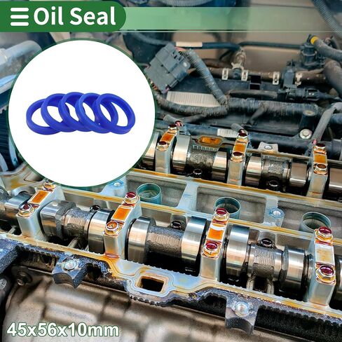 Universal Oil Seal UN Lip Seal Ring Rotary Shaft Seal 45x56x10mm High Pressure TPU Blue 5 Pcs in Kuwait