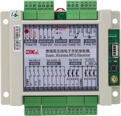 STWGP 6-Axis CNC MPG عجلة عقارب لاسلكية E-Stop مولد نبض يدوي + جهاز استقبال (لنظام ECS) in Kuwait