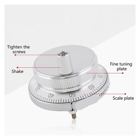 Pulse Handwheel CNC Pulser Handwheel 5V 6Pin Pulse 100 Manual Generator Hand Wheel Machine 80mm Rotational Encoder in Kuwait