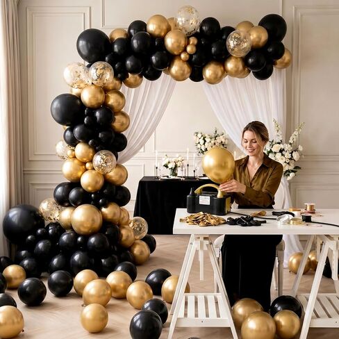 Electric Balloon Pump, Balloon Inflator Machine for Balloons | 110V, Portable Dual Nozzle Air Pump, Air Pump Balloon Inflator, Blower Bulk Balloons Filling for Kids Party Decoration in Kuwait