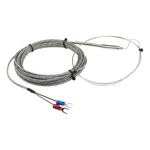 K Type 5m Metal Screening Cable Probe Sheathed Thermocouple Temperature Sensor 1Pcs in Kuwait