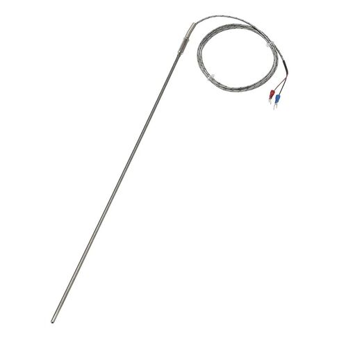 K Type 1.5m Metal Screening Cable 400mm Probe Sheathed Thermocouple Temperature Sensor 1Pcs in Kuwait