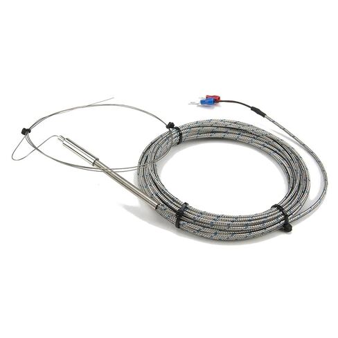 K Type 5m Metal Screening Cable Probe Sheathed Thermocouple Temperature Sensor 1Pcs in Kuwait