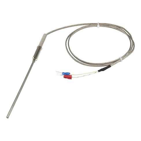 N T E Type 1m Metal Screening Cable 100mm Probe Sheathed Thermocouple Temperature Sensor 1Pcs in Kuwait
