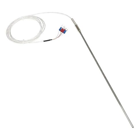 PT100 Type 4 Wires 2m FEP Cable 300mm 316L Stainless Steel Probe Sheathed RTD Temperature Sensor 1Pcs | A 4mm diameter in Kuwait