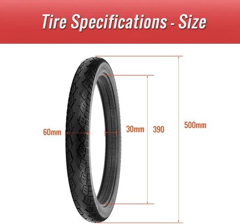 20 Inch Electric Bicycle Solid Tire 20x2.125 Durable Rubber Tyre | Micropore soild design, Non-inflatable, Anti-skid, Durable rubber material, Fits 20-inch e-bike bmx bicycle in Kuwait