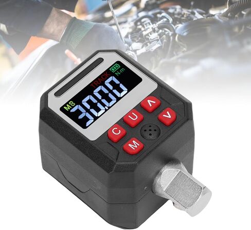 Cosiki 1/2 Drive Digital Torque Adapter, Digital Display Torque Wrench, Data Logger Tool with Buzzer & LED Alerts, 9 Preset Groups & 500 Data Storage, Ideal for Automotive & Bike Repair in Kuwait