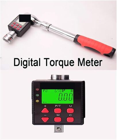 Digital torque, Digital Torque Meter 0.1-135 N.m Adjustable Torque Meter Adapter Professional Electronic Torque Wrench Universal Repair Tools,for Car, Moto/44(Torque0.1-10N.m) in Kuwait