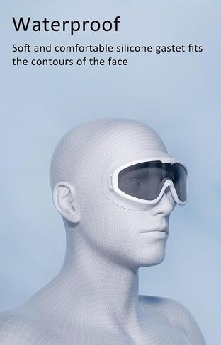 Unisex Swimming Goggles With a Hard Case for Men and Women Anti-Fog No Leak Mirror/Non-Mirror Lens in Kuwait