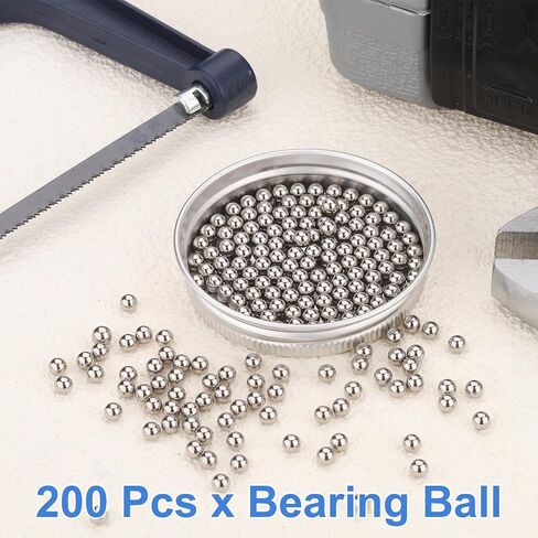 uxcell 200Pcs 5/32" Bearing Balls, 316L Stainless Steel G200 Precision Balls for Bearings Bicycles Casters Automotive Part and DIY (Mirror Polished) in Kuwait