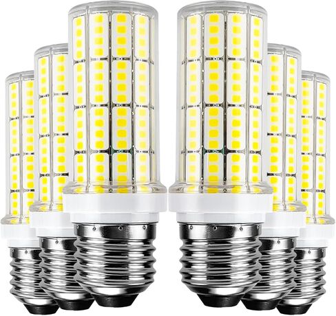 لمبة إضاءة LED 6 قطع 200 واط يعادل 2500 لومن 5000 كيلو ضوء نهاري بارد أبيض 20 واط لمبة LED فائقة السطوع قاعدة E26/E27 in Kuwait