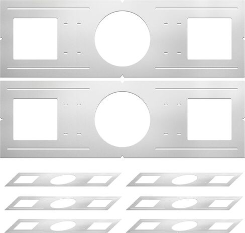New Construction Mounting Plate, 6", New Construction Rough in Plate for LED Downlight, Slim Recessed Lights, LED Recessed Ceiling Lights, Recessed Lighting Housing Plate,6PC in Kuwait