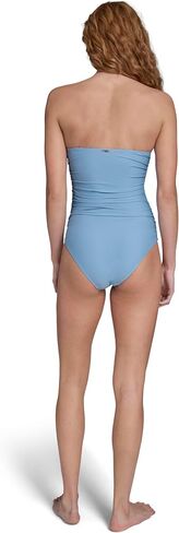 بدلة سباحة نسائية من Calvin Klein Bandeau Shired Powermesh قطعة واحدة مع أكواب قابلة للإزالة in Kuwait