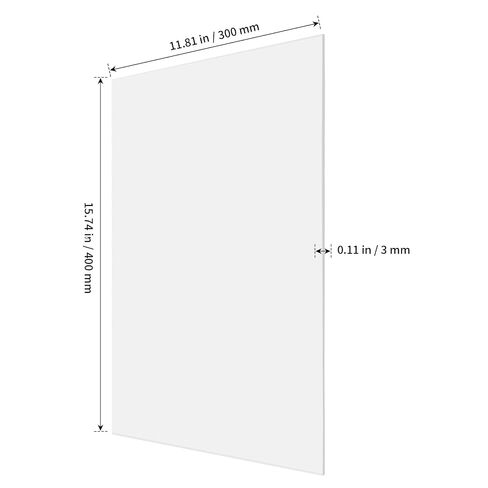 SHEUTSAN 4 Pack 11.8 x 15.6 Inch Clear Acrylic Sheets, 1/8 Inch Thick, 3mm Plastic Board for DIY Project, Craft, Picture Frame in Kuwait