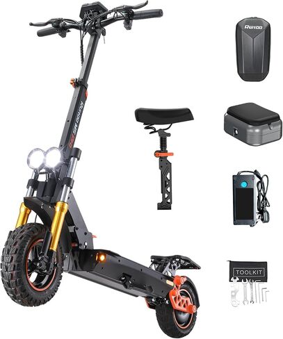 Electric Scooter for Adults–3200W/1600W/1200W Fast E Scooter, 35/40/45 Miles Long Range, 35 MPH Max Speed, Foldable Scooter with Full Suspension for Commuter in Kuwait
