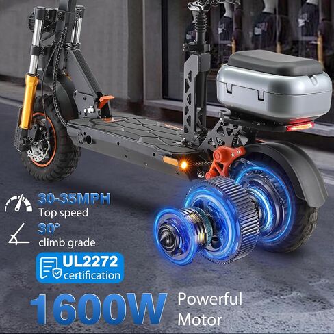 Electric Scooter for Adults–3200W/1600W/1200W Fast E Scooter, 35/40/45 Miles Long Range, 35 MPH Max Speed, Foldable Scooter with Full Suspension for Commuter in Kuwait