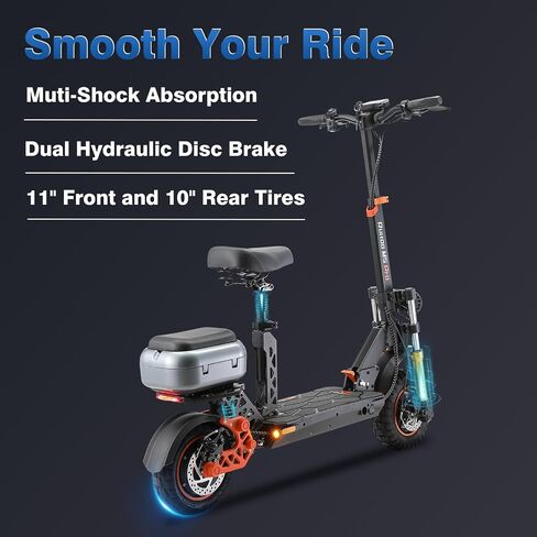 Electric Scooter for Adults–3200W/1600W/1200W Fast E Scooter, 35/40/45 Miles Long Range, 35 MPH Max Speed, Foldable Scooter with Full Suspension for Commuter in Kuwait