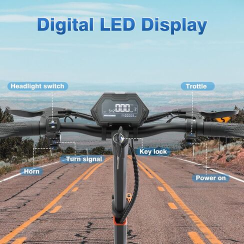 Electric Scooter for Adults–3200W/1600W/1200W Fast E Scooter, 35/40/45 Miles Long Range, 35 MPH Max Speed, Foldable Scooter with Full Suspension for Commuter in Kuwait