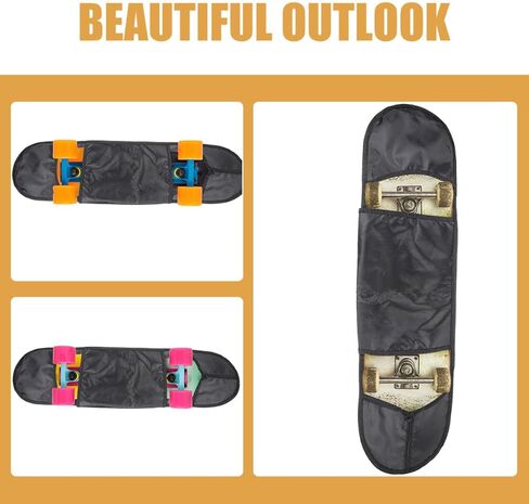 Toddmomy Skateboard Shoulder Sling Bag 80cm Sturdy Board Carrier Pouch for Outdoor Sports, Convenient Skateboard Bag Wide Strap for Skateboarding and Travel in Kuwait