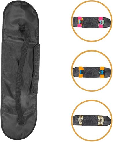 Toddmomy Skateboard Shoulder Sling Bag 80cm Sturdy Board Carrier Pouch for Outdoor Sports, Convenient Skateboard Bag Wide Strap for Skateboarding and Travel in Kuwait