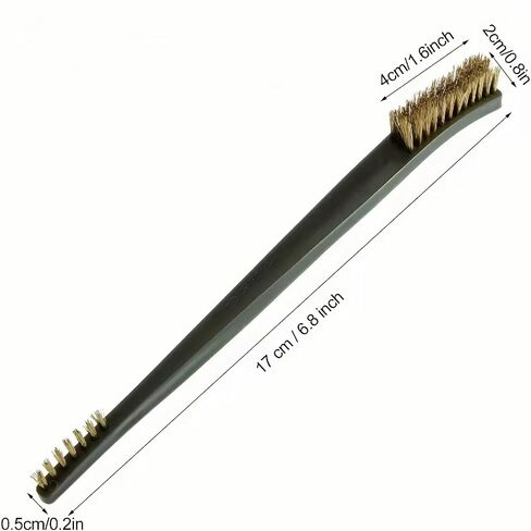 6Pc Mini Wire Brush Set, Steel Brass Nylon Cleaning Polishing Metal Rust Tools, Suitable for Cleaning Paint Dirt in Kuwait