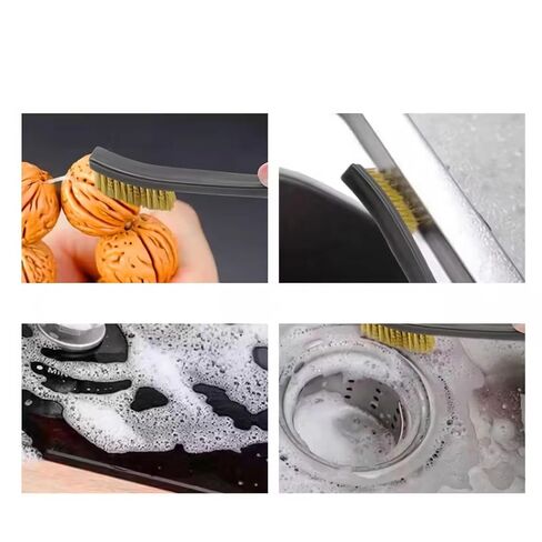 6Pc Mini Wire Brush Set, Steel Brass Nylon Cleaning Polishing Metal Rust Tools, Suitable for Cleaning Paint Dirt in Kuwait