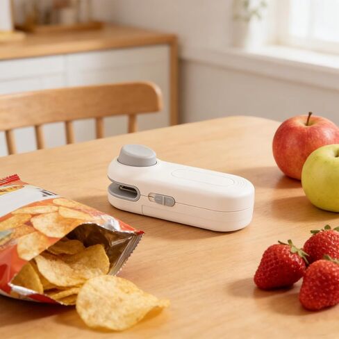 1pc Heat Bag Sealer, Portable Handheld Plastic Bag Sealing Tool, Small Snack Sealer for Food Storage, Easy Slide Seal Device for Kitchen and Travel in Kuwait