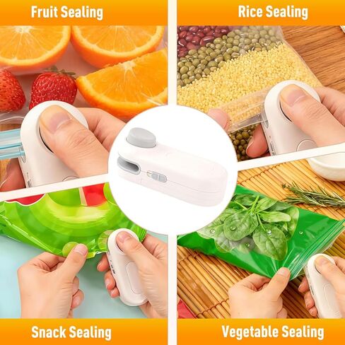 1pc Heat Bag Sealer, Portable Handheld Plastic Bag Sealing Tool, Small Snack Sealer for Food Storage, Easy Slide Seal Device for Kitchen and Travel in Kuwait