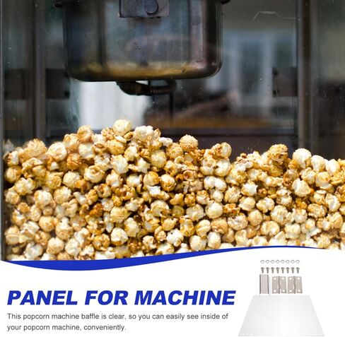 SHOWERORO Popcorn Machine Door Panel Replacement Thickened Pvc 11.42 Inch Clear Baffle Easy Install Compatible with Commercial Popcorn Makers in Kuwait