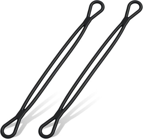 Seenelling 2 Pcs 17.7 Inch Boat Mooring Snubber for Dock Lines 1/2 Inch Shock Absorber, Heavy Duty, Black in Kuwait